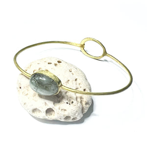 Gypsy mineral stone bracelet