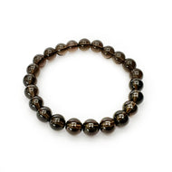 Rookkwarts naturel armband medium