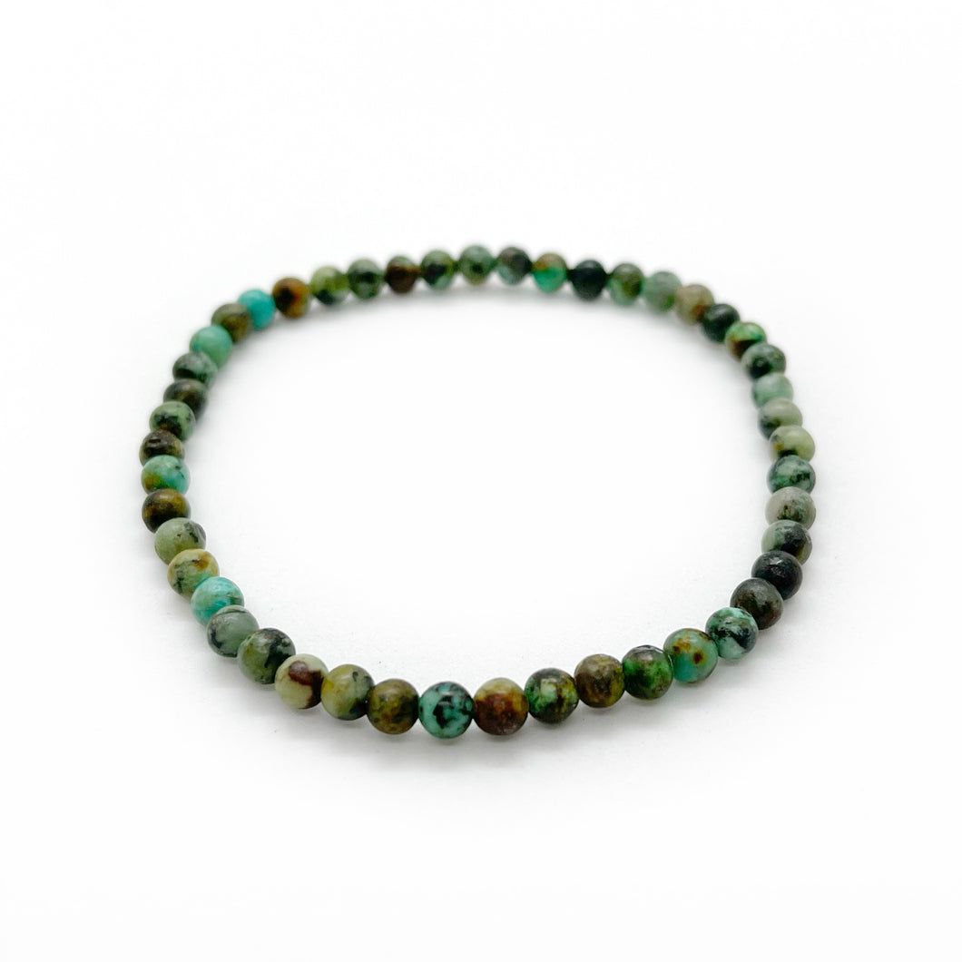 African turquoise naturel armband 4mm