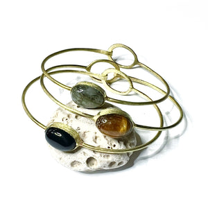 Gypsy mineral stone bracelet