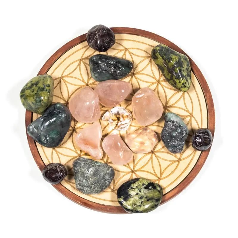 Crystal grid bord LOVE