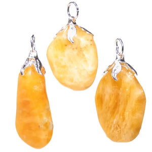 Mineral stone polished pendants