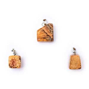 Mineral stone polished pendants