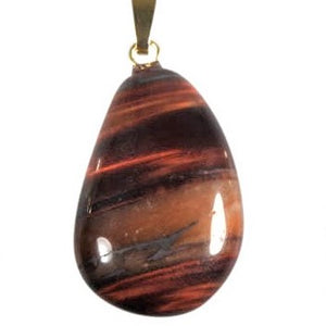 Mineral stone polished pendants