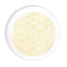 Afbeelding in Gallery-weergave laden, Seleniet wierookhouder flower of life
