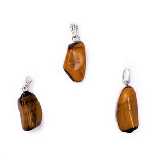 Mineral stone polished pendants